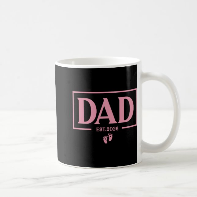 Mug Est 2026 First Time New Daddy Dad To Be  (Droite)