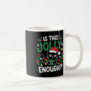 Mug Est-Ce Que Ce Jolly Assez Chat Noir Joyeux Noël Tr