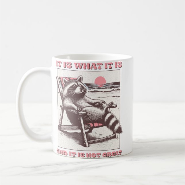 Mug est ce qu'il est et ce n'est pas grand Funny Racco (Gauche)