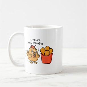 Mug Est-ce toi, frère, amateur de nuggets de poulet po