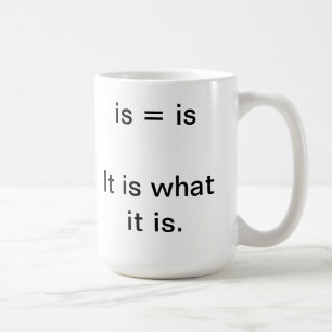 Mug Est il ce que c'est tasse.  Grande police
