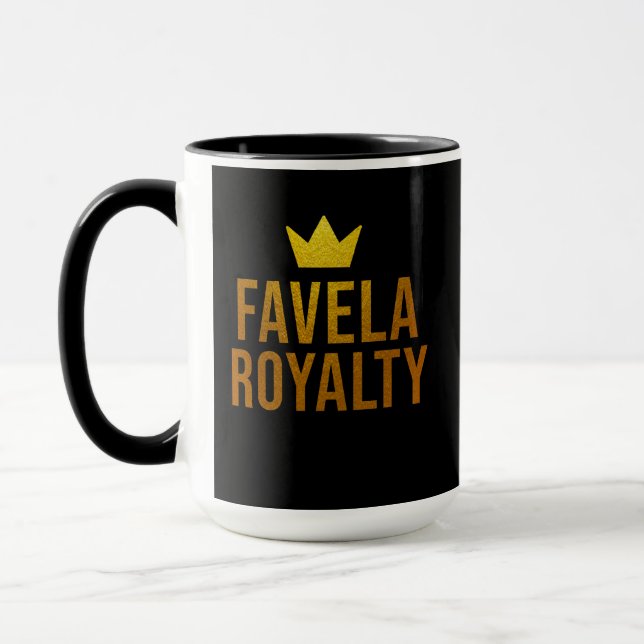 Mug Estampa Hip Hop - Favela Royalty -  (Gauche)