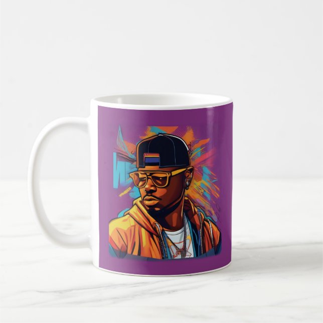 Mug Estampa Hip Hop - Street graffiti art - Caneca (Gauche)