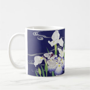 Mug Estampe d'art Iris japonais vintage de Kogyo Tsuki