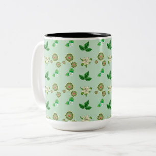 Mug esthétique botanique - Coupe de café floral ve