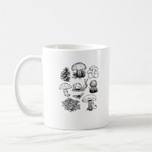 Mug Esthétique Cottagecore Goblincore Champignon Escar