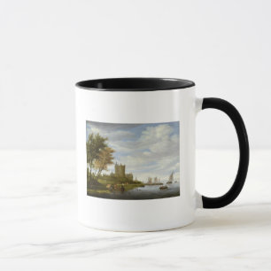 Mug Estuaire de rivière avec un château