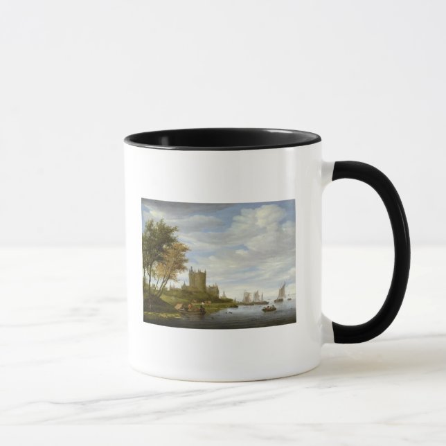 Mug Estuaire de rivière avec un château (Droite)