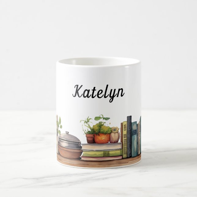 Mug Étagère Whimsical Cookbook Personnalisé (Centre)