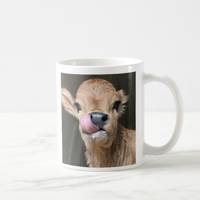 Mug Étameur ambulant minuscule de petit veau adorable (Droite)