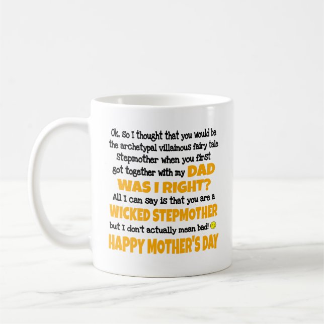 Mug  Étape amusante Cadeau de la fête des mères (Gauche)