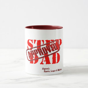 Mug étape personnalisée papa approuvé cadeau personnal