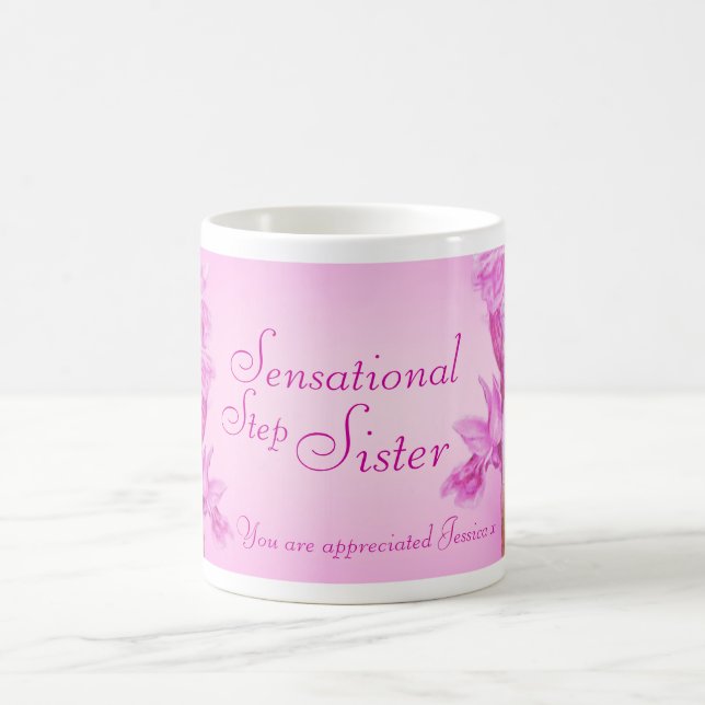 Mug Étape sensationnelle Soeur orchidée lilas merci mu (Centre)