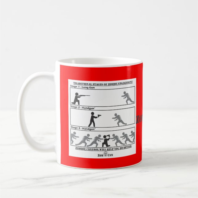 Mug Étapes traditionnelles de fiançailles de zombi (Gauche)