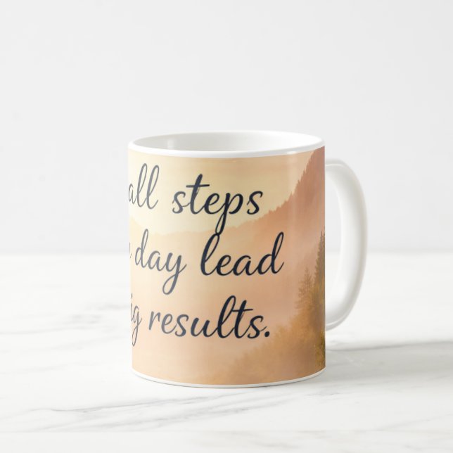 Mug Étapes vers le succès (Devant droit)