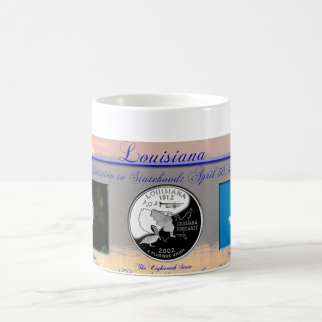 Mug État de la Louisiane commémoratif (Centre)