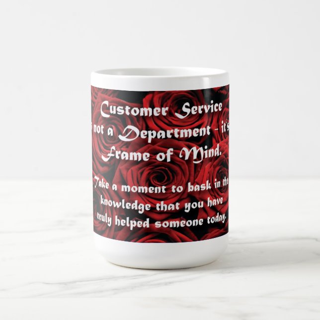 Mug État d'esprit de service à la clientèle (Centre)