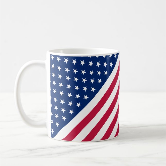 Mug États-Unis Drapeau Stars Grandes 4 juillet Thé Caf (Gauche)