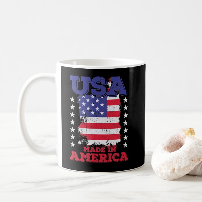 Mug États-Unis "Made in America" (Avec donut)