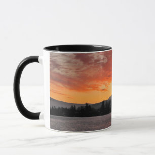 Mug États-Unis, Oregon. Blue Lake et mont Hood au leve