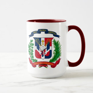 Mug États-Unis République dominicaine Drapeaux cœur hi