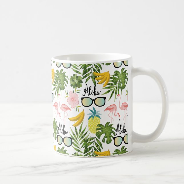 Mug Été Amusants Motif Tropical (Droite)