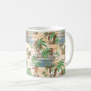 Mug Été de plage d'Hawaï de cru Aloha