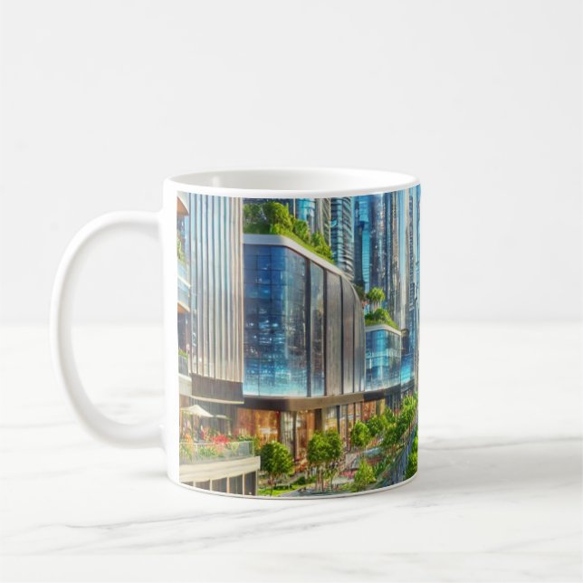 Mug Eterity Metropolis - Cityscape futuriste (Gauche)