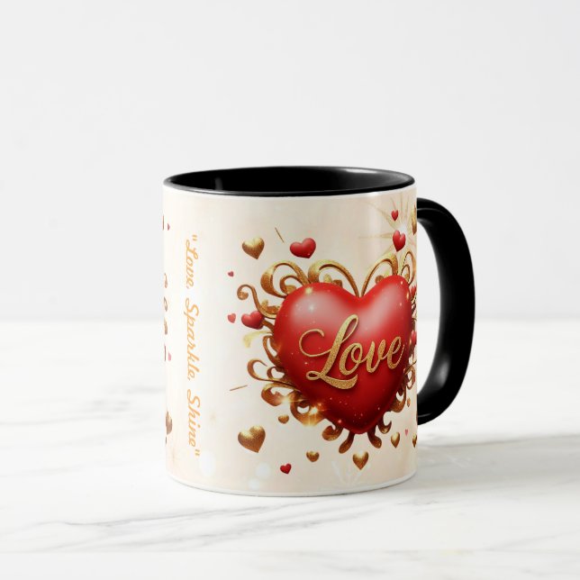 Mug "Éternelle étincelle d'amour" (Devant droit)