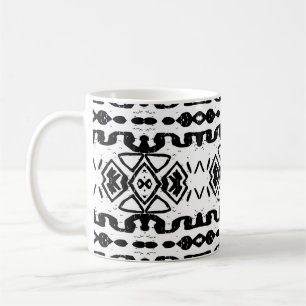Mug Ethnic Aztec, Motif Vintage à rayures.