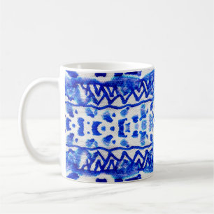 Mug Ethnic Indigo Arrow Native Motifs