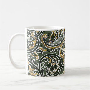 Mug Ethnique Orientale Paisley, Vintage Sans Couche.