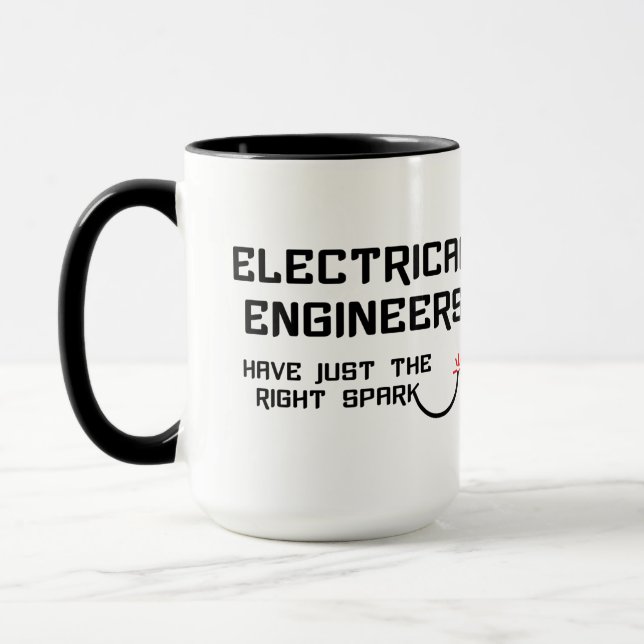 Mug Étincelle des ingénieurs électriques (Gauche)