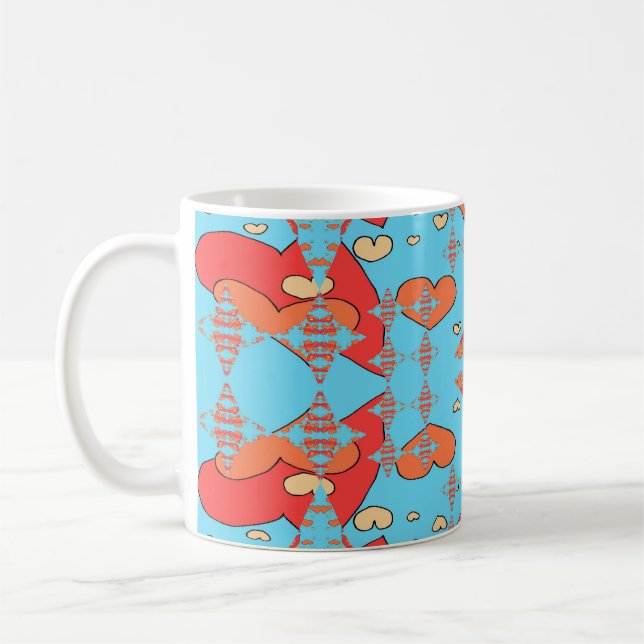 Mug Étincelles de cœurs (Gauche)