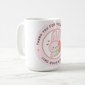 Mug 🏷️Étiquette d'appréciation de client mignonne
