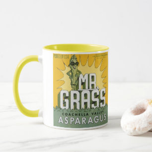 Mug Étiquette de caisse de fruits vintage Art Mr. Gras