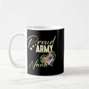 Mug Étiquette de chien de camouflage de l'armée fière