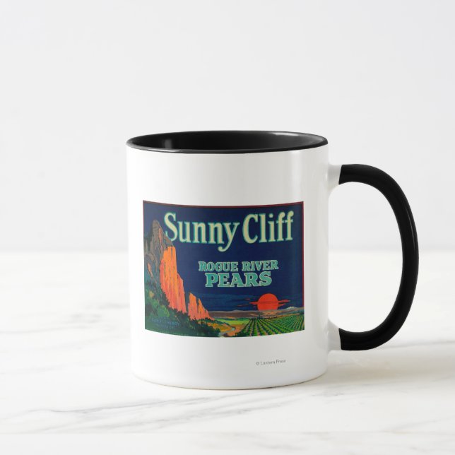 Mug Étiquette de fréquence de la presse Sunny CliffMed (Droite)