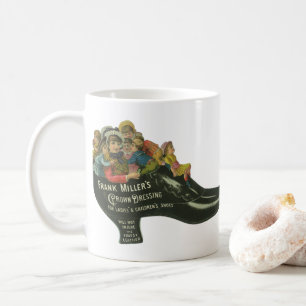Mug Étiquette de produit vintage, Frank Miller's Shoe 
