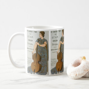 Mug Étiquette de produit vintage, pastilles contre la 