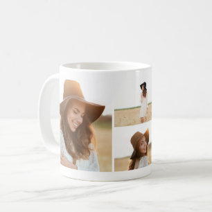 Mug étiquette multi-photo de diplôme de type