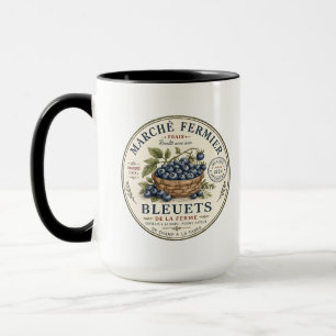 Mug Étiquette Myrtilles Vintage