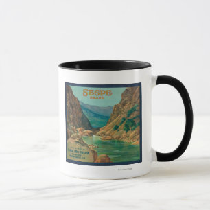 Mug Étiquette orange SespeFillmore, CA