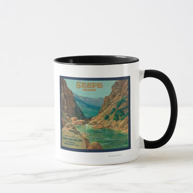 Mug Étiquette orange SespeFillmore, CA (Droite)