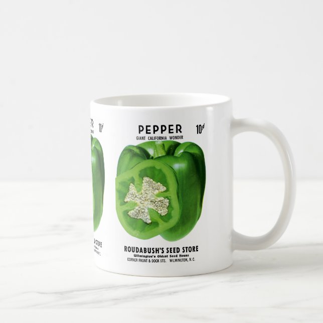 Mug Étiquette Pepper Seed Packet (Droite)