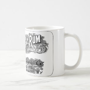 Mug Étiquette vintage de logo de la publicité de rhu