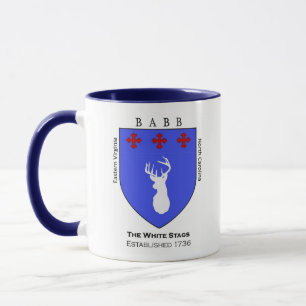 Mug Étiquettes blanches de l'E. Virginie/Caroline du N