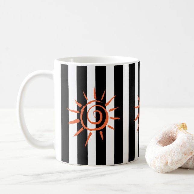 Mug Étoile Blancs Blancs (Avec donut)