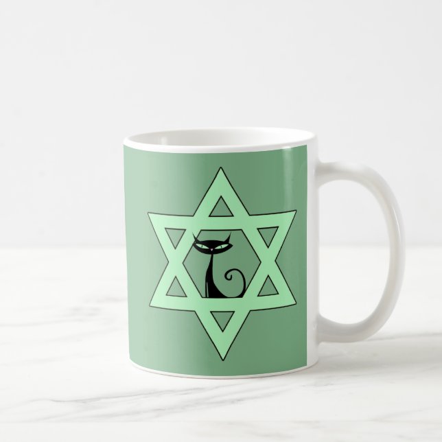 Mug Étoile de chat juive de David (Droite)
