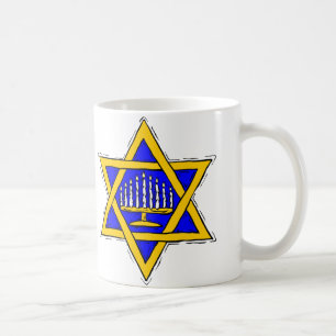 Mug Étoile de David & Menorah